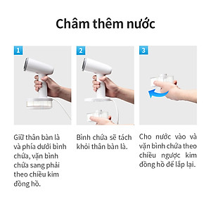 Bàn ủi hơi nước cầm tay Lock&Lock ENI223WHT 1600W - Hàng chính hãng