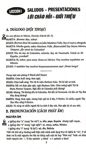 Cẩm Nang Hướng Dẫn Tự Học Tiếng Tây Ban Nha Trình Độ Sơ Cấp - Trung Cấp