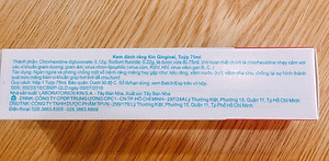 KEM ĐÁNH RĂNG KIN GINGIVAL NGĂN NGỪA VIÊM NƯỚU 75ML