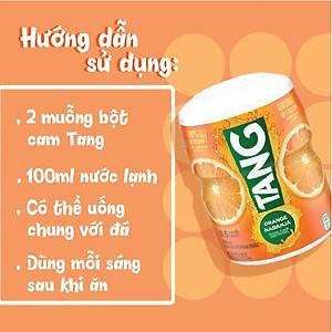 Bột pha nước Cam Tang Orange Naranja Mỹ - Bổ sung vitamin c, canxi - tăng sức đề kháng, sản xuất collagen, nhanh lành, chống oxy hóa - QuaTangMe Extaste