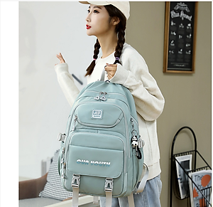 Balo nữ sinh đi học không thấm nước cao cấp phong cách hàn quốc 15.6"