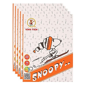 Lốc 5 Tập Snoopy 4 Ôly 200 Trang - Mẫu Ngẫu Nhiên