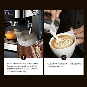 Máy pha cà phê Espresso phiên bản cao cấp thương hiệu BioloMix CM6863 - HÀNG NHẬP KHẨU