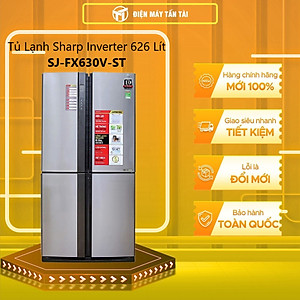 Tủ Lạnh Sharp Inverter 556L SJ-FX630V-ST - Giao Tại HCM
