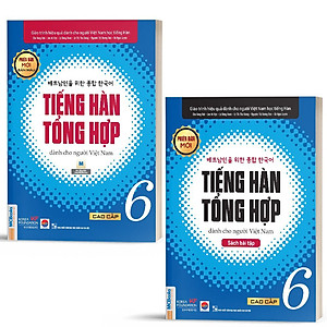 Combo 4 Cuốn Tiếng Hàn Tổng Hợp Cao Cấp 5 và 6 Bản Màu - Học Kèm App Và Bài Giảng Online