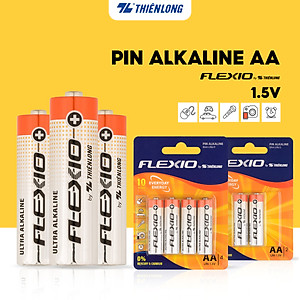 Vỉ 4 Pin Alkaline AAA Thiên Long Flexio