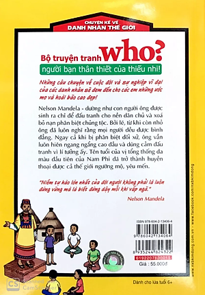 Sách Who? Chuyện Kể Về Danh Nhân Thế Giới: Nelson Mandela (Tái Bản 2019)