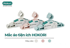 Set 10 Móc quần áo trẻ em Hokori nhựa cao cấp Việt Nhật 