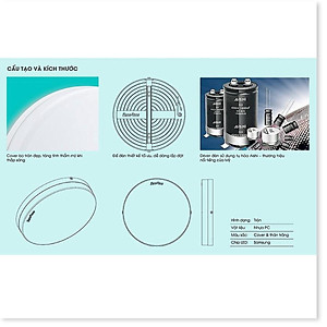 Đèn LED Ốp trần đổi màu 30W Rạng Đông LN12 ĐM 300/30W