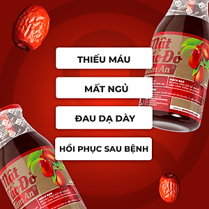 MẬT TÁO ĐỎ TÂM AN 250ML - 1 THÙNG 12 CHAI