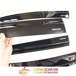 Vè che mưa xe Toyota Innova 2017 - 2022 nhựa đen dày, cao cấp