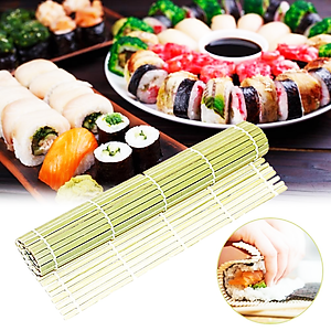Thảm tre cuộn sushi- Bộ làm sushi tại nhà mini