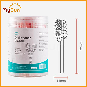 Gạc Rơ/ Tưa Lưỡi Cho Bé MySun 30 Que, Dệt Sợi Cotton 100%