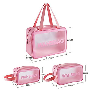 Túi Đựng Mỹ Phẩm, Đồ Trang Điểm Đi Du Lịch Washbag Trong Suốt Chống Thấm Nước Tiện Lợi Nhiều Kích Thước Nhiều Mẫu Chính Hãng