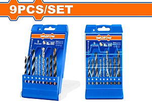 BỘ 9 MŨI KHOAN GỖ, XOẮN ỐC, BÊ TÔNG WTD6B01 WADFOW - HÀNG CHÍNH HÃNG