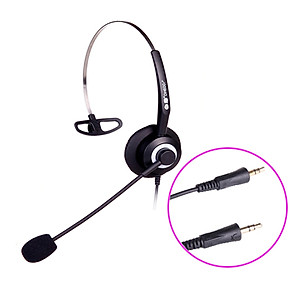 TAI NGHE + MIC CHĂM SÓC KHÁCH HÀNG HION FOR600, CHÂN 3.5MM - Hàng nhập khẩu