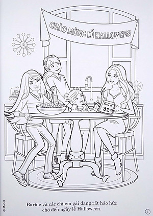 Bộ Sách Tô Màu Khổ Lớn Berbie - 50 Đề Can Bóc Dán Đề Can (Bộ 3 Cuốn)