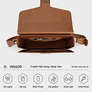 Túi Lata ( Thời trang nữ đi chơi size 22 - Túi đeo chéo da HN109 )