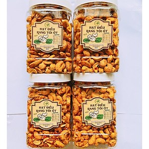 HẠT ĐIỀU RANG TỎI ỚT TÂN LỘC PHÁT COMBO 2KG - MỖI HŨ 500G