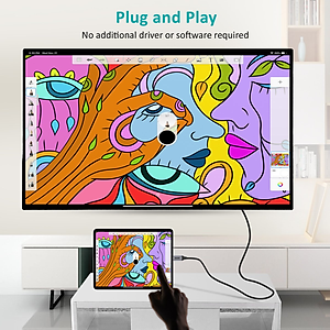 Bộ Cáp Type C to HDMI Phân Giải 4K 60Hz Dài 1.8M Kèm Đầu Chuyển C to HDMI Thunderbolt 3 CHOETECH CH0033-BK - Hàng Chính Hãng