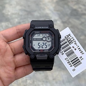 Đồng Hồ Nam Dây Nhựa Casio Standard W-737HX-1AVDF Chính Hãng - W-737HX-1A Pin 10 Năm
