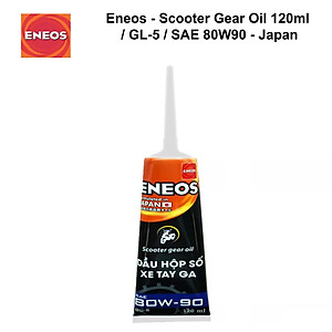 Nhớt hộp số, nhớt láp cho xe tay ga Scooter Gear Oil 80W-90 120ml EN-GEAR-80W90 - Chống hú lap, xe máy, GL-5, SAE