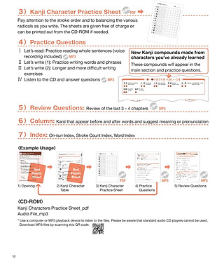 Sách Practical Kanji Vol.2 - 500 Chữ Kanji Cơ Bản Vol.2 (Tặng Kèm CD)