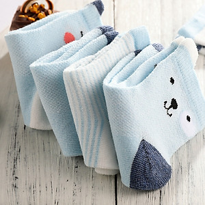 Set 5 đôi Tất vớ cotton cho bé thấm hút mồ hôi hiệu quả