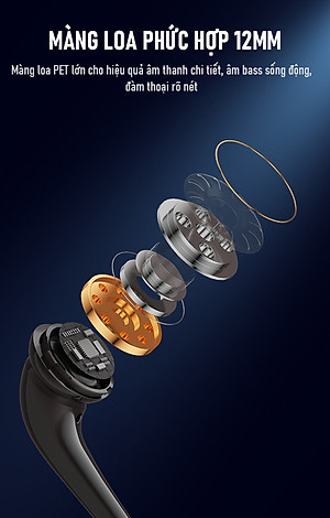 Tai Nghe Bluetooth 5.3 Choàng Cổ ROBOT Spirit N30 - Màu Đen - HÀNG CHÍNH HÃNG