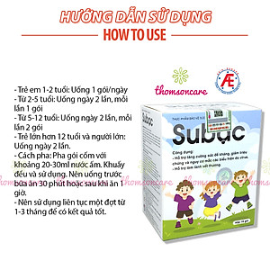 Cốm Su Bạc - Tăng cường sức đề kháng, hệ miễn dịch cho bé - Subac từ lysine, cao lá xoài, vitamin C