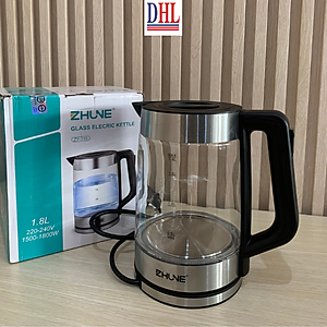 Ấm siêu tốc, ấm thủy tinh cao cấp ZHUNE 1.8L công suất 1500W hàng chính hãng