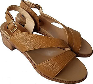 Giày Sandal Nữ Cao Gót BIGGBEN Da Bò Thật SDCG41
