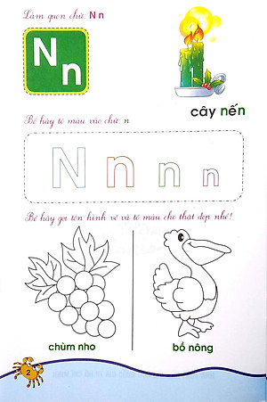 Sách Bé Tập Tô Và Làm Quen Với Chữ Cái (3 - 4 Tuổi) - Tập 2 (Tái Bản)