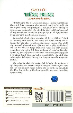 Giao Tiếp Tiếng Trung Dành Cho Bán Hàng