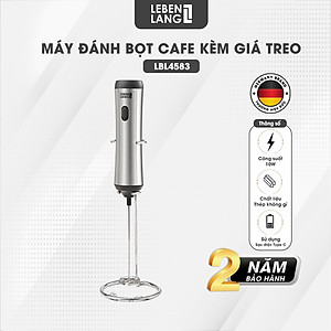 Máy đánh bọt cafe cầm tay Lebenlang LBL4583, sạc điện nhỏ gọn tiện lợi, công suất 10W,bảo hành 2 năm - hàng chính hãng