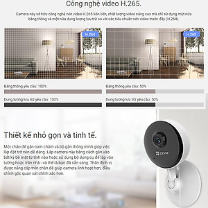 Camera IP Wifi Trong Nhà Ezviz Mini CS-C1C-B 1080p - Hàng Chính Hãng