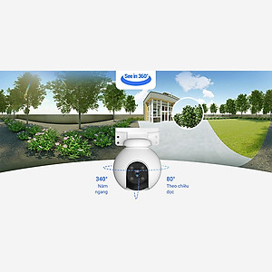 Camera IP WiFi Ngoài Trời EZVIZ H8 2K (2304 × 1296p) - Hàng chính hãng