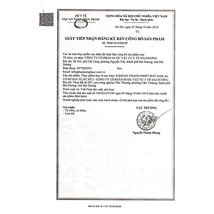 Thực Phẩm BVSK KIDSJAN Thanh Nhiệt Mát Gan - Hỗ Trợ Tăng Cường Chức Năng Gan  (Hộp 4 Vỉ x 5 Ống x 10ml)