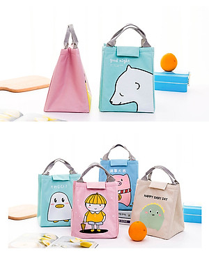 Túi đựng cơm trưa kiểu Nhật - Túi cách nhiệt hình thú dễ thương ( Giao mẫu ngẫu nhiên) - HENRYSA