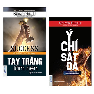 Combo 2 Cuốn Sách Về Kỹ Năng Sống Hay Nhất : Tay Trắng Làm Nên +  Ý Chí Sắt Đá (Tặng kèm Bookmark thiết kế AHA)