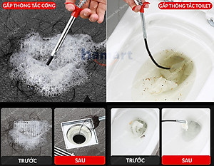 Dụng Cụ Gắp Rác Bồn Chậu 160 Cm Cây Gắp Rác Thông Tắc Bồn Chậu Nhà Vệ Sinh Tiện Lợi