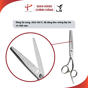 Kéo tỉa tóc VLS T3326 quai offset vênh đỡ ngón cố định - Hàng chính hãng