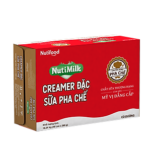 Creamer đặc Sữa pha chế có đường Nuti Lon 380g SDD02Ti NUTIFOOD