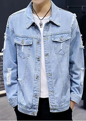 áo khoác jean nam sước