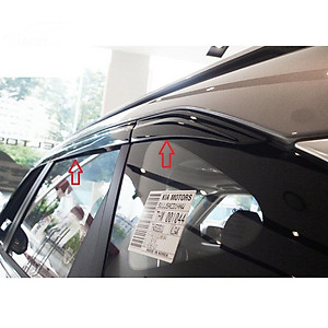 Vè che mưa nhựa đen Thái chuẩn form xe KIA SELTOS 2020- 2021