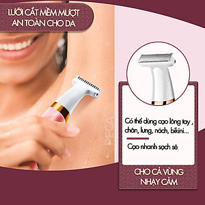 Máy cạo tẩy lông toàn thân Kemei KM-1900 chuyên dụng cạo lông nách, bikini, lông tay, chân,...- Hàng chính hãng