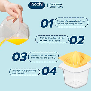 Bộ vắt cam chanh thân trong Yoko 500ml Inochi (tiêu chuẩn Nhật Bản)