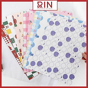 Giấy bọc sách vở / Giấy gói quà / giấy bao tập / giấy bao vở học sinh, sinh viên size A4, B5, A5 cao cấp – 24 cuốn
