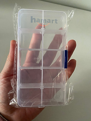 Hộp Nhựa 10 Ngăn 24 Ngăn Mini Có Nắp Trong Suốt Đựng Trang Sức Linh Kiện Điện Tử Đinh Ốc Tô Vít