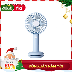 Quạt Mini Cầm Tay Damas Donut T9 Tích Điện Tiện Lợi Kèm Cáp Sạc - Tích Hợp Đèn Led Đổi Màu Lung Linh, Ảo Diệu -  Thiết Kế Chân Đế Thiết Kế Bánh Donut Giữ Quạt Để Bàn ( Đế Silicon Là Ngăn Để Cáp Sạc 0,5m)  - Hàng Chính Hãng